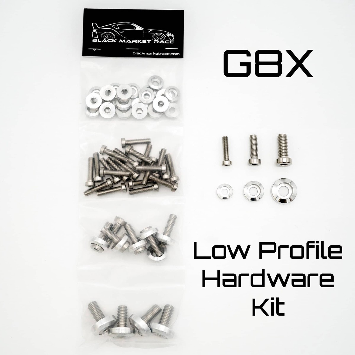 BMR G8X Low Profile Engine Bay Hardware Kit