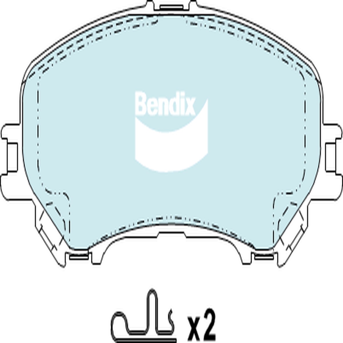 Brake Pads 4WD/SUV Bendix DB23454WD for Nissan X-Trail T32 SUV dCi ALL MODE 4x4-i 2.0LTD M9R