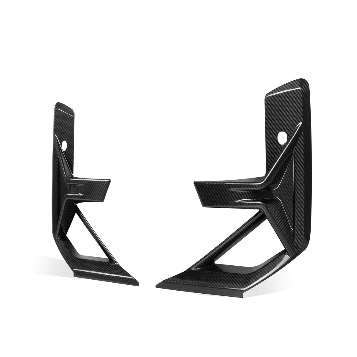 F97 X3M LCI SQ Style Dry Carbon Front Bumper Canards