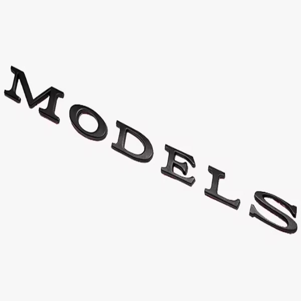 Tesla Model S Emblem Badge, Matte Black