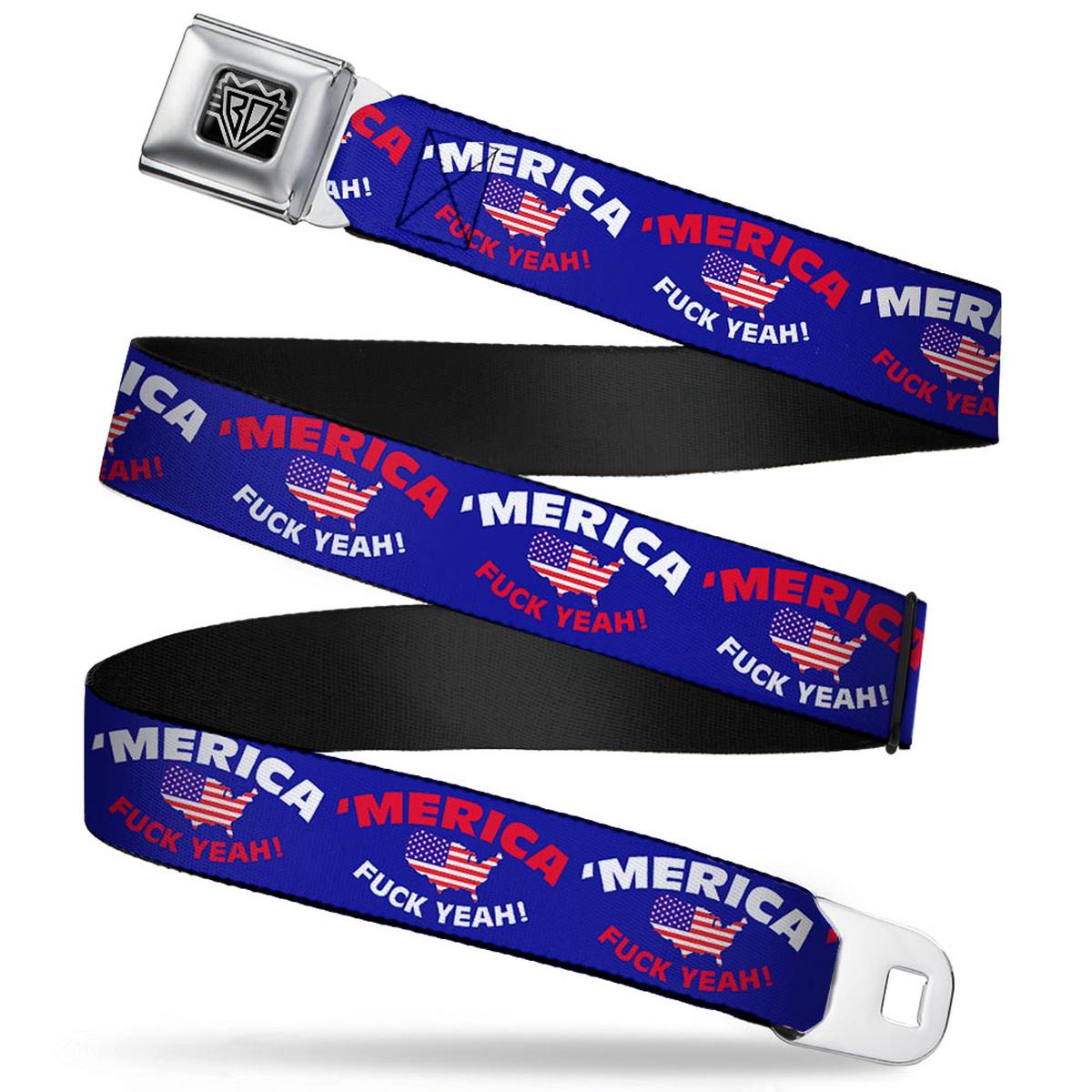 'MERICA USA Silhouette Seatbelt Belt World Cup 2026 Fan Gear