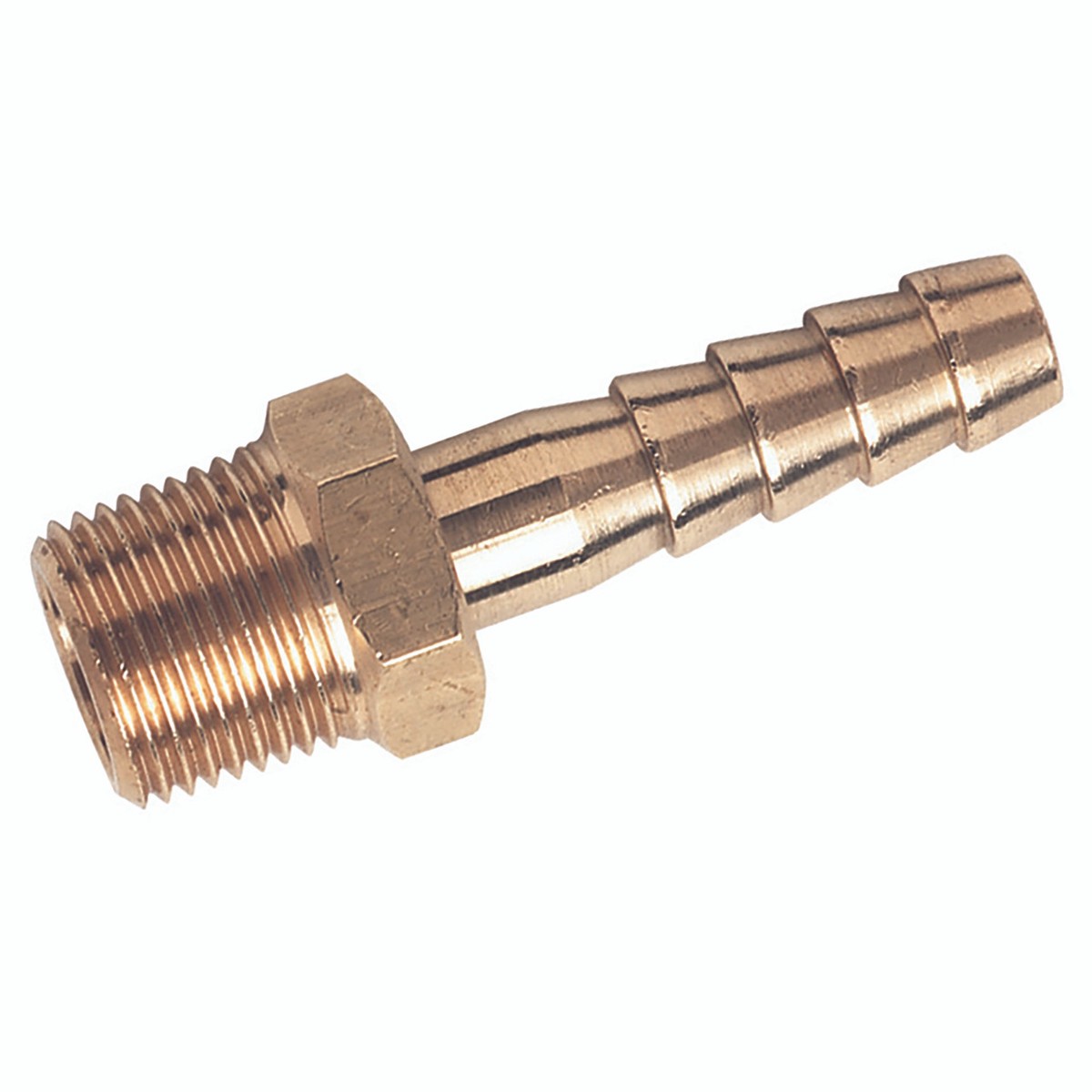 1/4" BSPT MALE X 5/16 ID HOSE BRASS