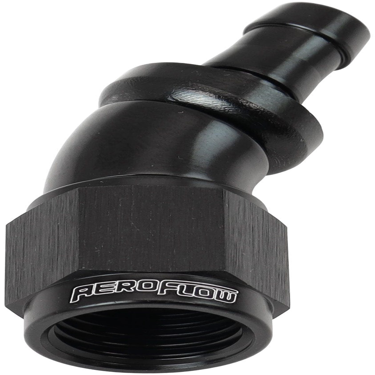 -6AN TO 5/16" BARB 30 DEG FULL (AF517-06-05BLK)