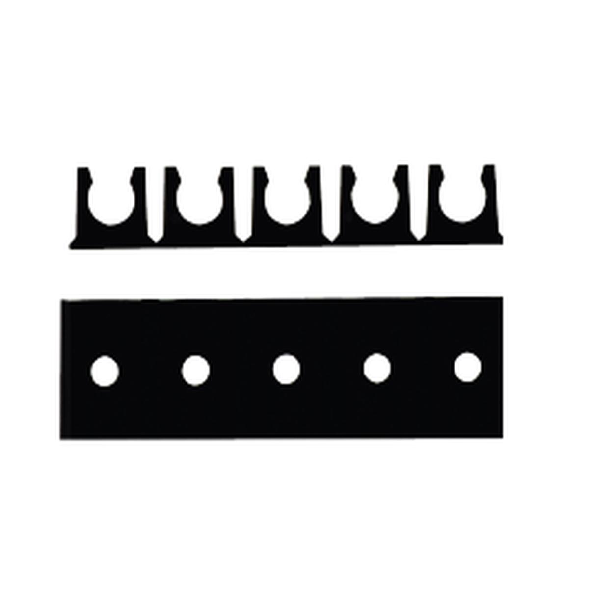 28991 (28-991) by Midland | Tube Mounting Rack | Fits 1/2" OD Tubing | Non-Adhesive | 5 Channels