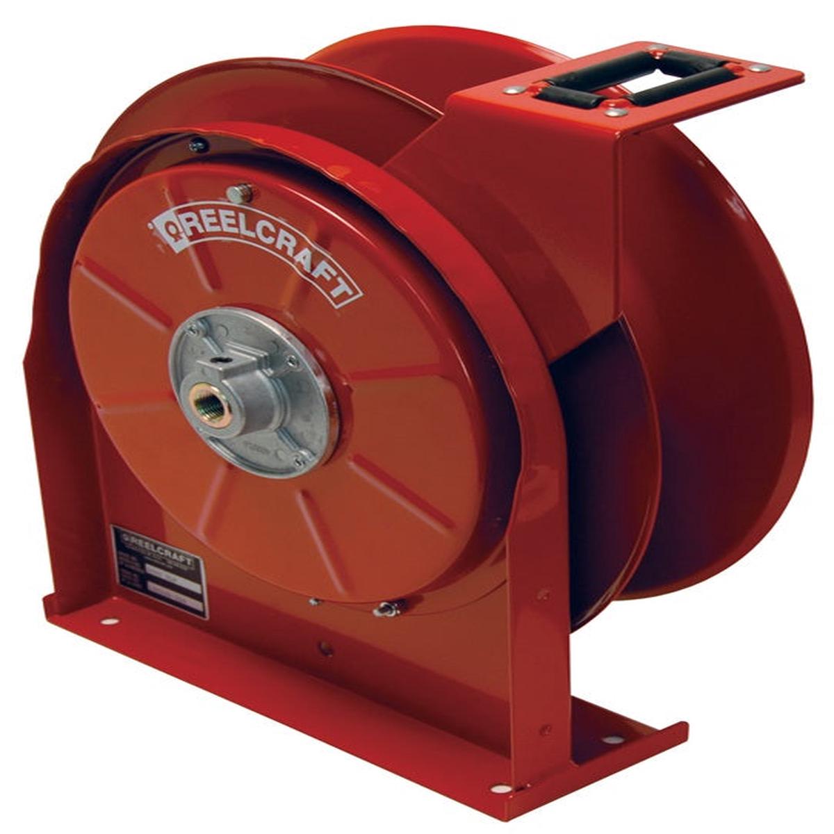 5605LP by Dixon Valve | Reelcraft 5000 Series | Spring Driven Hose Reel - without Hose | 50ft of 3/8" Hose Capacity | Steel