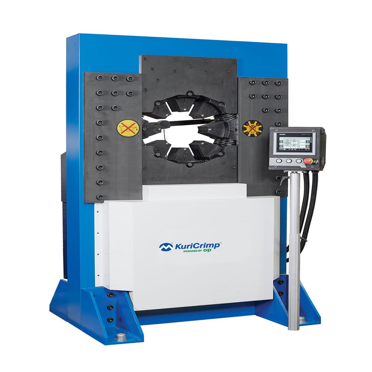KC4-V300-230/3 KuriCrimp by Kuriyama | KC4-V300 Series | High Volume Crimper | 10 HP (230 V) 3 PH Motor | 725 Ton Crimping Force | Includes: Electric Foot Pedal, Fitting Orientation Protractor, Crimp 