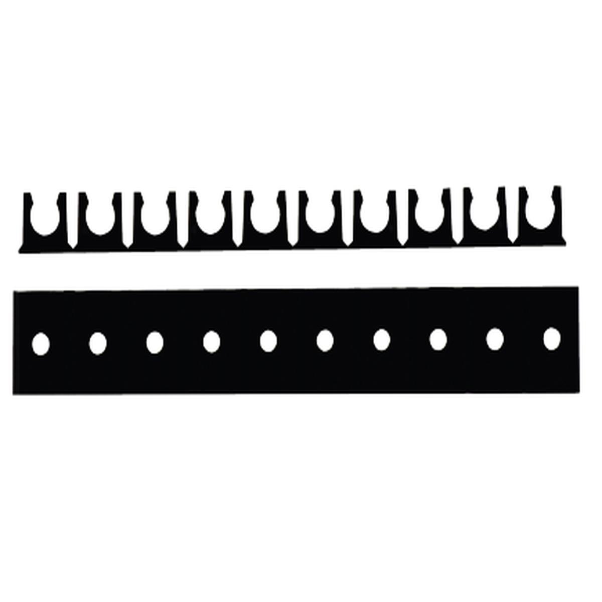 28988 (28-988) by Midland | Tube Mounting Rack | Fits 1/4" OD Tubing | Non-Adhesive | 10 Channels