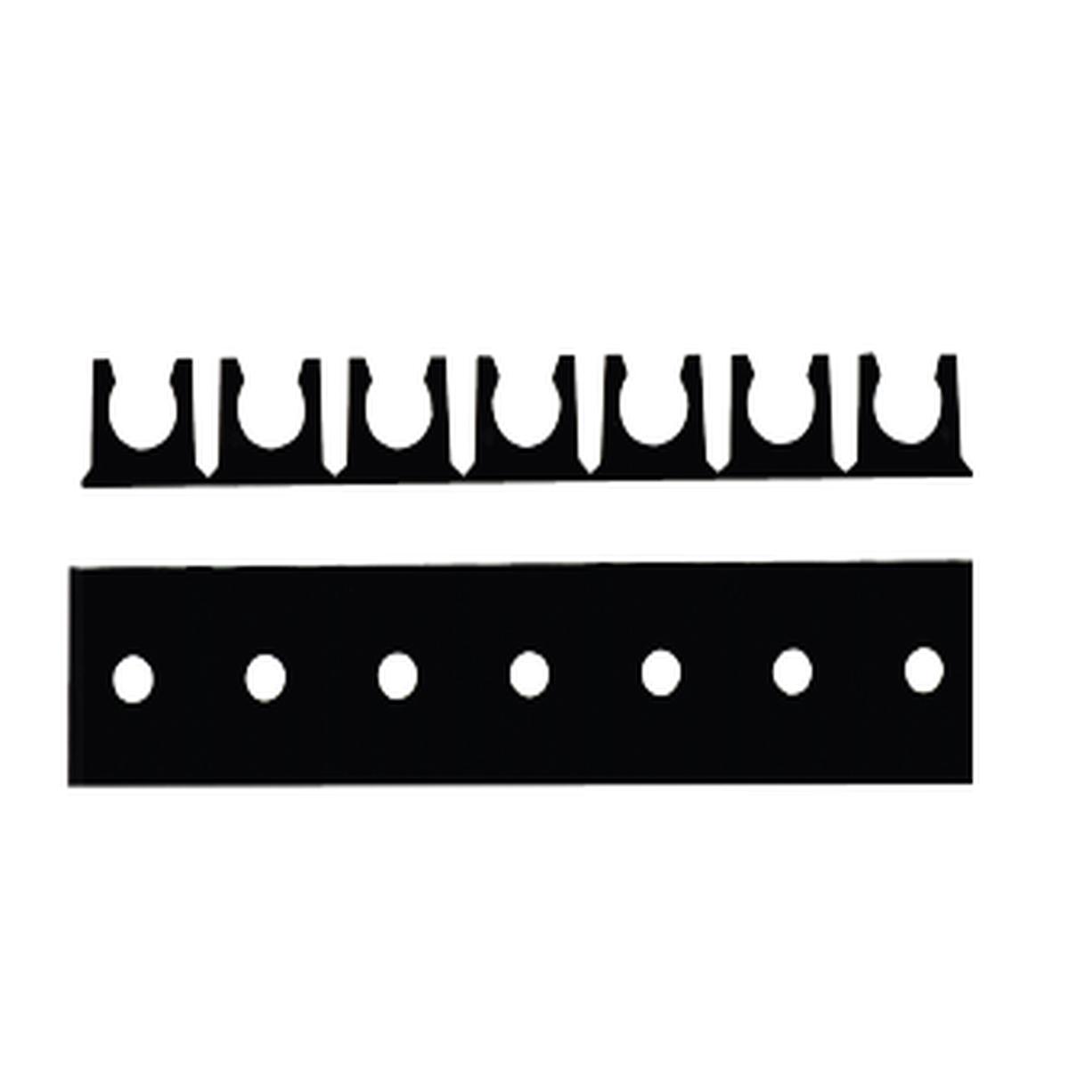 28990 (28-990) by Midland | Tube Mounting Rack | Fits 3/8" OD Tubing | Non-Adhesive | 7 Channels